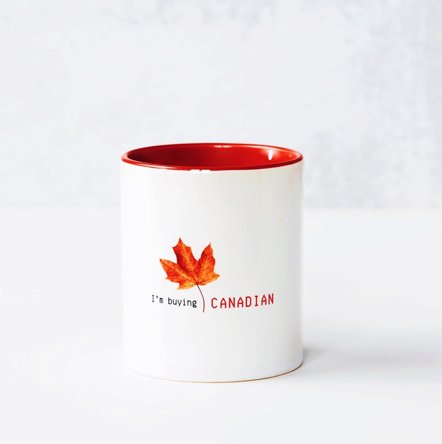 I'm Buying Canadian: Maple Leaf Mug
